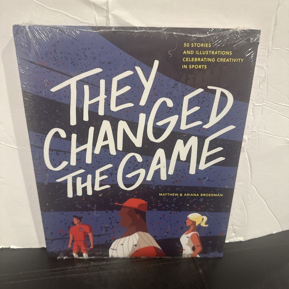 They Changed the Game Broerman 50 Sports Stories Hardcover New Sealed Book